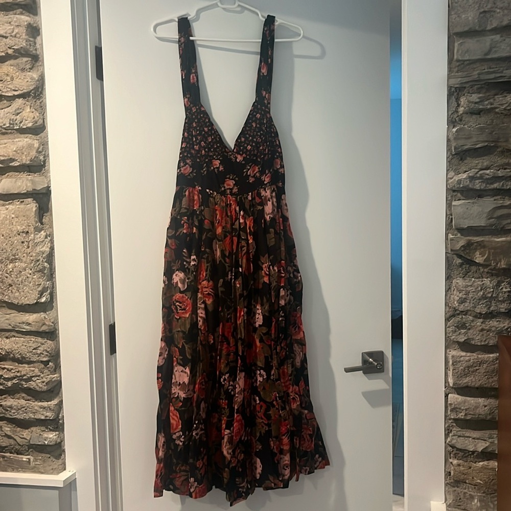 Free People Floral Midi